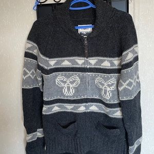 Aritzia TNA Wool Zip Up Sweater